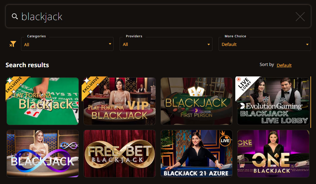 Блэкджек онлайн в казино. 